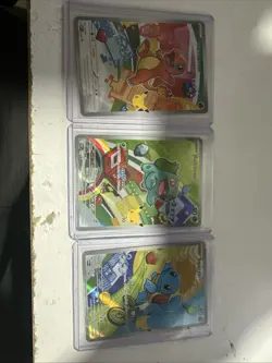 Pokemon TCG First Partner Illustration Collection Series 1 Kanto GEN 1 Starters - Image 1