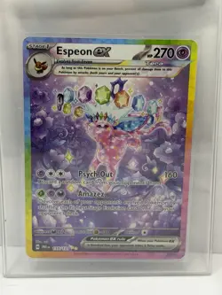 Pokemon TCG Espeon EX Prismatic Evolutions Holo Card 155/131 NM Condition - Image 1