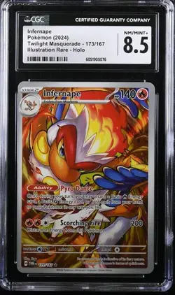 Graded Pokemon - Infernape (173/167) Twilight Masquerade CGC 8.5 - Image 1