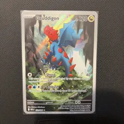 DRUDDIGON 151/086 ILLUSTRATION RARE WHITE FLARE POKEMON - Image 1
