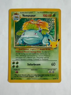 Venusaur 15/102 Celebrations: Classic Collection Holo Pokemon TCG NM - Image 1