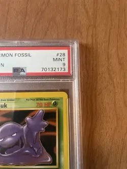First Edition 1999 Pokemon Fossil 28/62 Muk PSA Mint 9 - Image 4