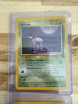2 Pokemon Grimer 48/62 Fossil Common Italian LP+ Vintage Vtg Nintendo Pokemon - Image 2