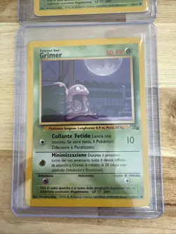 2 Pokemon Grimer 48/62 Fossil Common Italian LP+ Vintage Vtg Nintendo Pokemon - Image 3