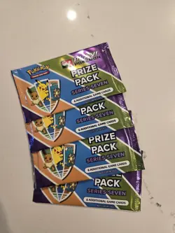 Pokemon TCG Play! Pokemon Prize Pack Series 7 Sealed x4 - Image 1