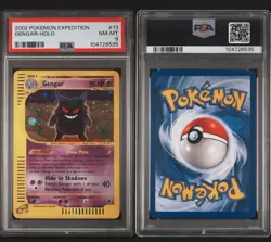 PSA 8 Gengar Holo 2002 Pokemon Expedition #13 NM-MT - Image 3