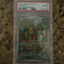 Pokemon TCG Shuckle Holo Mega Evolution Illustration Rare 136/132 PSA 10 - Image 1