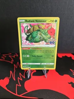 Radiant Venusaur 004/078 Pokemon GO Holo - Image 1