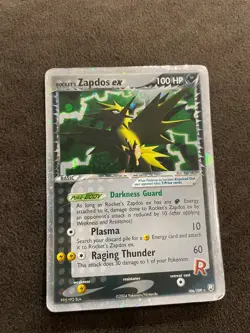 Rocket's Zapdos ex 106/109 Team Rocket Returns Holo Rare Pokemon TCG HP - Image 1