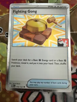Fighting Gong 116/132 Cosmos Holo Pokemon Play! Prize Pack Play Stamp Series 8 - Image 1