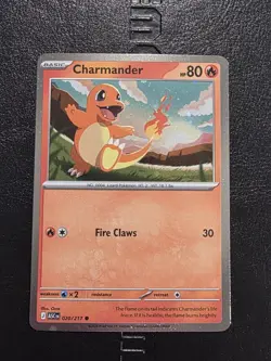 Pokemon TCG Ascended Heroes Charmander 20/217 Cosmo Holo Promo - Image 1