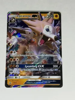 Pokemon Lycanroc GX #SM14 English Sun & Moon Black Star Promo NM ✨ - Image 1