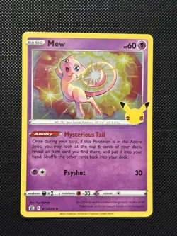 Pokemon 25th Celebrations - Mew - 011/025 - Holo Rare - NM - Image 2