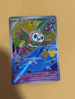 Rowlet 43 First Partner Illustration Rare Pokemon 30th Anniversary MEP 043 NM - Image 1