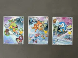 Pokemon TCG First Partner Illustration Collection Series 1 Gen 4 Sinnoh Starters - Image 1