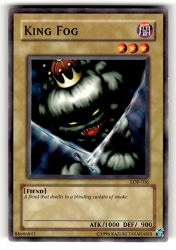 King Fog LOB-036 Unlimited Common The Legend of Blue Eyes White Dragon LP - Image 1