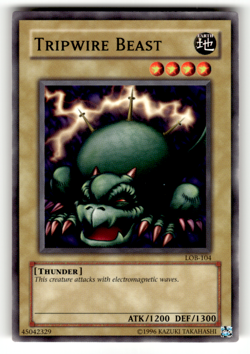 Tripwire Beast LOB-104 Unlimited Common The Legend of Blue Eyes White Dragon LP - Image 1