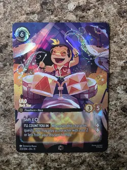 - Disney Lorcana - Lilo - Rock Star - Winterspell - Enchanted -223/204 - Image 1