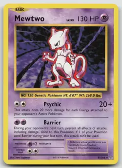 Mewtwo 51/108 XY - Evolutions Rare Pokemon TCG Card - Image 1