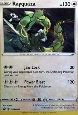 Rayquaza - Holo Promo SWSH: Sword & Shield Promo Cards SWSH029 NM - Image 1