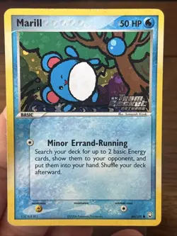 2004 Marill EX Team Rocket Returns 68/109 Reverse Holo Pokemon Card Old School - Image 5