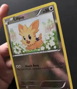 Lillipup BW52 BW PROMO B&W Black & White REVERSE HOLO Shiny Pokemon Card Exc - Image 5