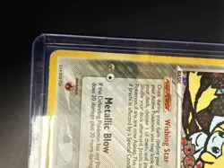 Vintage 2005 Pokemon Jirachi Card 9/107 Reverse Holo Rare Deoxys Stamped - Image 3