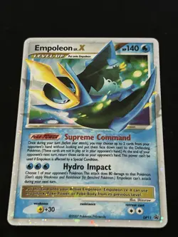 Pokemon Card Empoleon LV.X DP11 Holo BlackStarPromo Diamond & Pearl TCG 2007 LP! - Image 2
