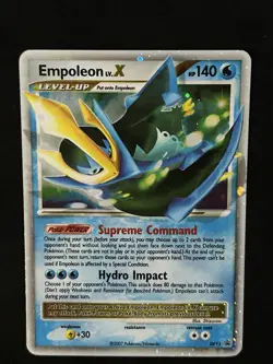 Pokemon Card Empoleon LV.X DP11 Holo BlackStarPromo Diamond & Pearl TCG 2007 LP! - Image 3
