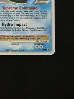 Pokemon Card Empoleon LV.X DP11 Holo BlackStarPromo Diamond & Pearl TCG 2007 LP! - Image 5
