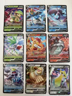 Pokemon Lot Of 22 V Cards Berloom Empoleon Aegislash Scanner Value Over $30 - Image 1