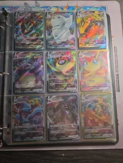 Pokemon Card Lot Binder V/VMAX IR Hits Ex 180 Cards NM Full Art - Image 5