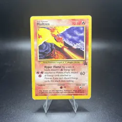 Moltres 21 Black Star Promo Pokemon Card DMG Damaged Vintage WOTC 2000 Rare -c - Image 1