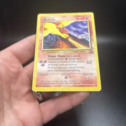 Moltres 21 Black Star Promo Pokemon Card DMG Damaged Vintage WOTC 2000 Rare -c - Image 3