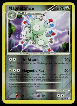 Pokemon Card - Magneton Diamond and Pearl 54/130 Uncommon Reverse Holo - Image 1