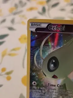 Pokemon TCG Mythical Celebi XY111 Full Art Black Star Holo Promo Card - Image 3
