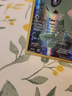 Pokemon TCG Mythical Celebi XY111 Full Art Black Star Holo Promo Card - Image 4