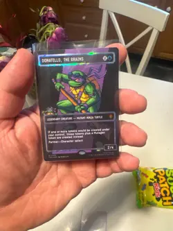 Donatello, the Brains - #85 Pixel (Borderless) (Surge Foil) - TMNT - Mtg - Image 3