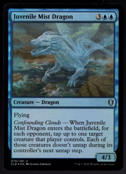 Juvenile Mist Dragon 079/361 Uncommon Foil Baldur's Gate MTG NM - Image 1