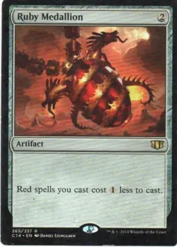 MTG: Commander 2014: Ruby Medallion: Lightly Played Condition - Image 1