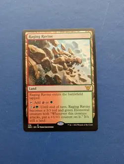 MTG Raging Ravine : Kamigawa Neon Dynasty Commander #176 – NM-MT - Image 1