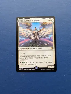 MTG Shalai, Voice of Plenty: Wilds of Eldarine Commander #74 – NM+ - Image 1