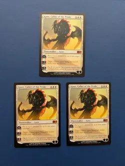 MTG Ajani, Caller of the Pride X3: Core Set 2013 #1 – NM+ - Image 1