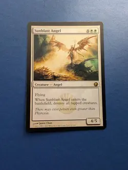 MTG Sunblast Angel: Scars of Mirrodin #22 – NM - Image 1