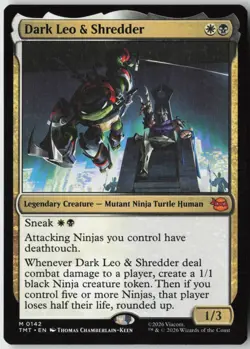 Dark Leo & Shredder (142) - Normal - Teenage Mutant Ninja Turtles (TMT) - NM - Image 1