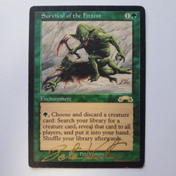 SIGNED SURVIVAL OF THE FITTEST EXODUS PETE VENTERS MTG MP - Image 1