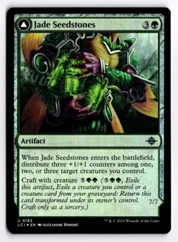 Jade Seedstones 195 Foil The Lost Caverns of Ixalan U MTG LP - Image 2