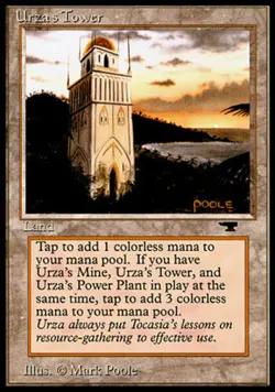 1x Moderate Play, English Regular Urza's Tower (Shore) Antiquities - Image 1