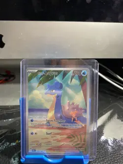 Pokemon Misty's Lapras Full Art Illustration Rare Holo 194/182 Sv10 - Image 4