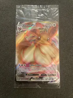 SEALED Eevee VMAX SWSH087 Black Star Promo Full Art Holo Pokemon TCG 2021 NM - Image 1